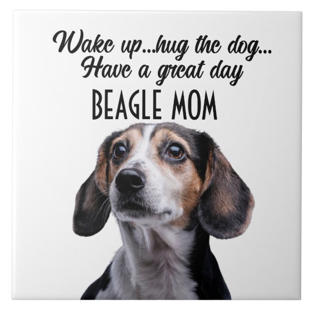 De Cerâmica Azulejo Cerâmico Beagle Mãe (Frente)