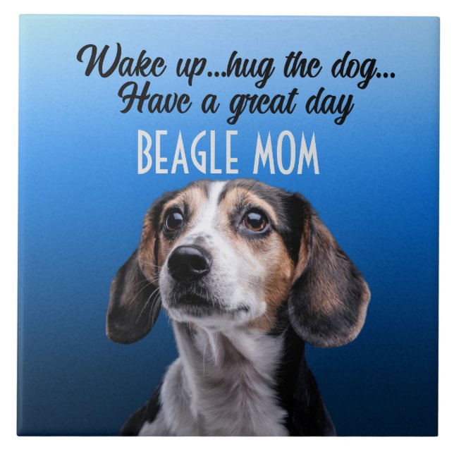 De Cerâmica Azulejo Cerâmico Beagle Mãe (Frente)