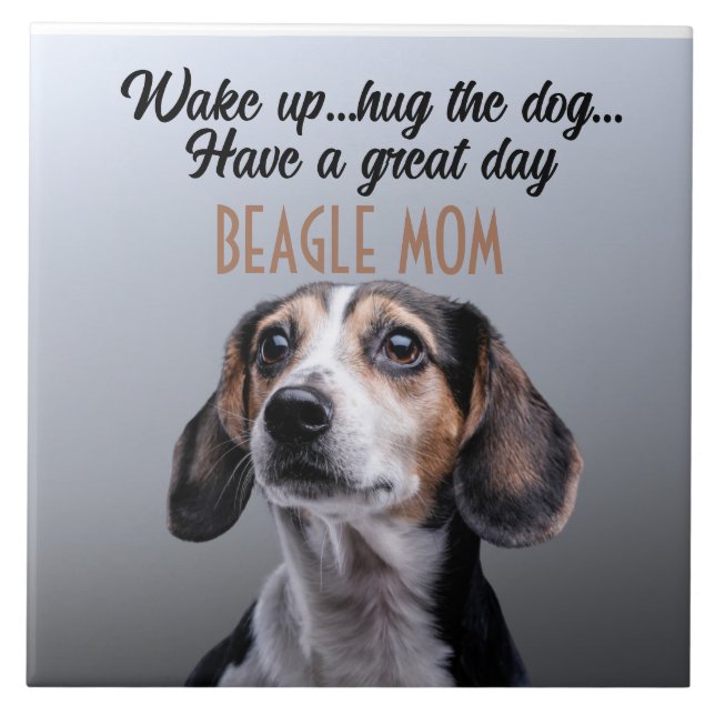 De Cerâmica Azulejo Cerâmico Beagle Mãe (Frente)