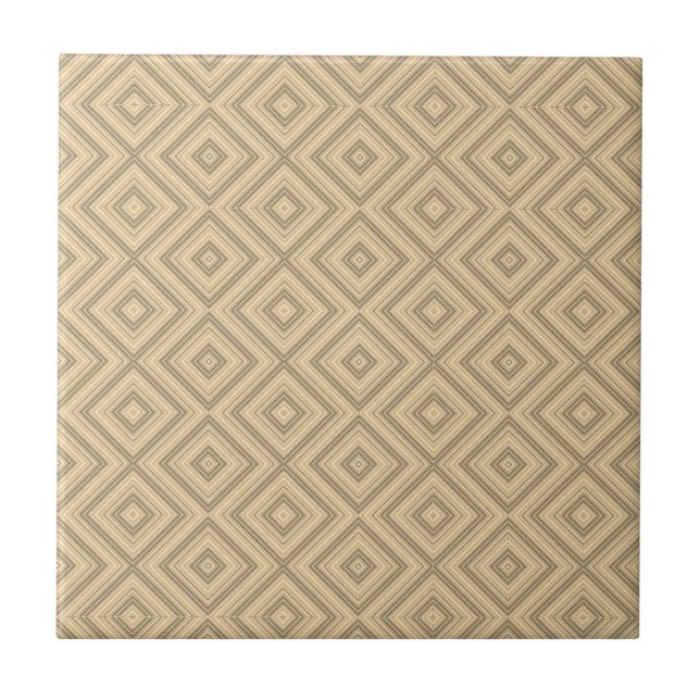 De Cerâmica Azulejo Cerâmico Bege Listra Marrom (Frente)