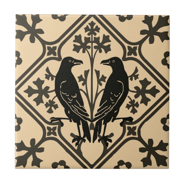De Cerâmica Azulejo cerâmico Black Raven (Frente)