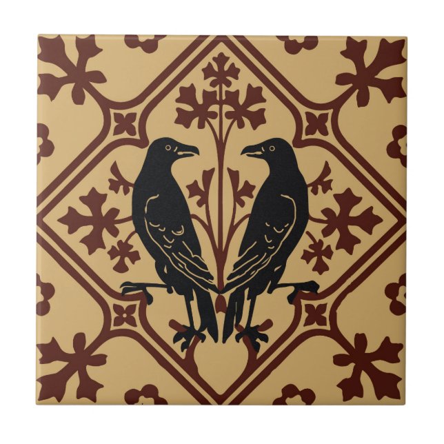 De Cerâmica Azulejo cerâmico Black Raven (Frente)