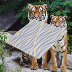 De Cerâmica Azulejo cerâmico Blue & Beige Zebra Stripe - Moder