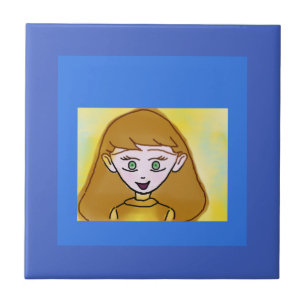 De Cerâmica Azulejo cerâmico Blue Bingo Anime