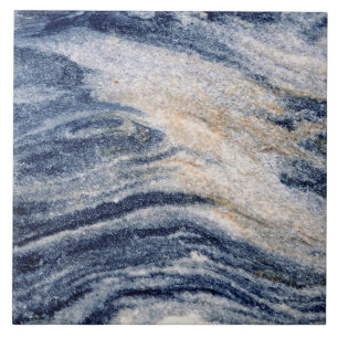 De Cerâmica Azulejo cerâmico Blue Orange Marble Swirl Rock