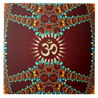 De Cerâmica Azulejo cerâmico Bohemain Jewel Aum Omkara