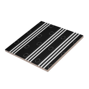 De Cerâmica Azulejo cerâmico branco e preto