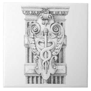 De Cerâmica Azulejo cerâmico CADUCEUS 6x6