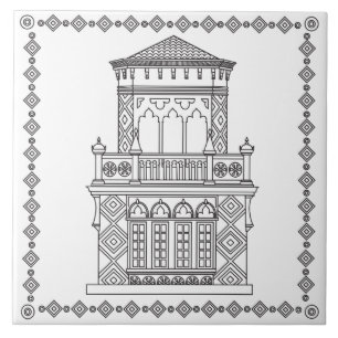 De Cerâmica Azulejo cerâmico Ca'd'Zan Tower Sarasota