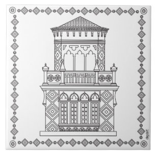 De Cerâmica Azulejo cerâmico Ca'd'Zan Tower Sarasota