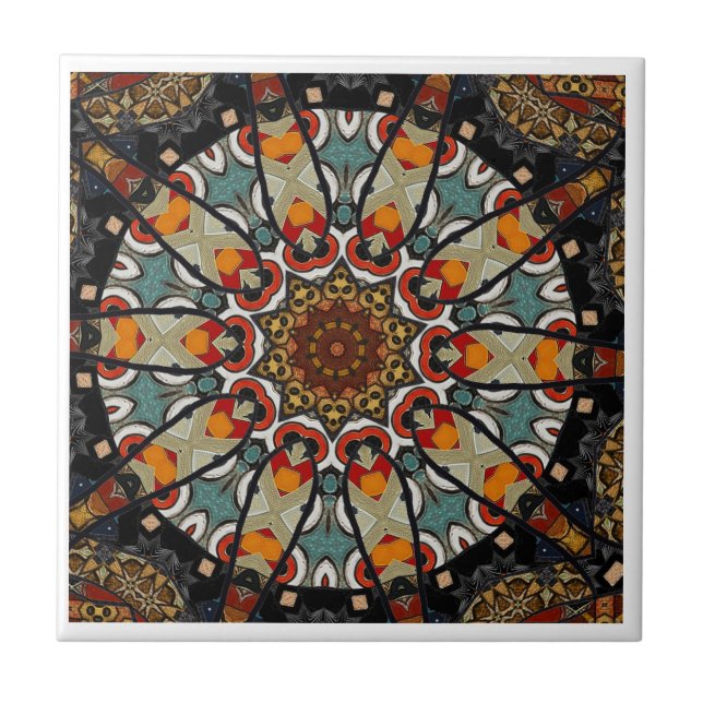 De Cerâmica azulejo cerâmico caleidoscópio (Frente)