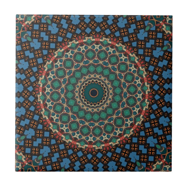 De Cerâmica Azulejo cerâmico caleidoscópio moderno (Frente)
