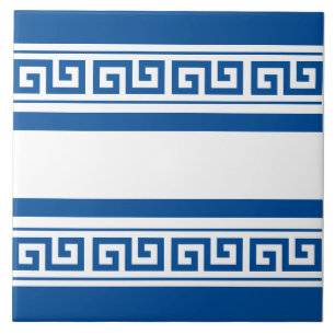 De Cerâmica Azulejo Cerâmico Chave Grega Azul