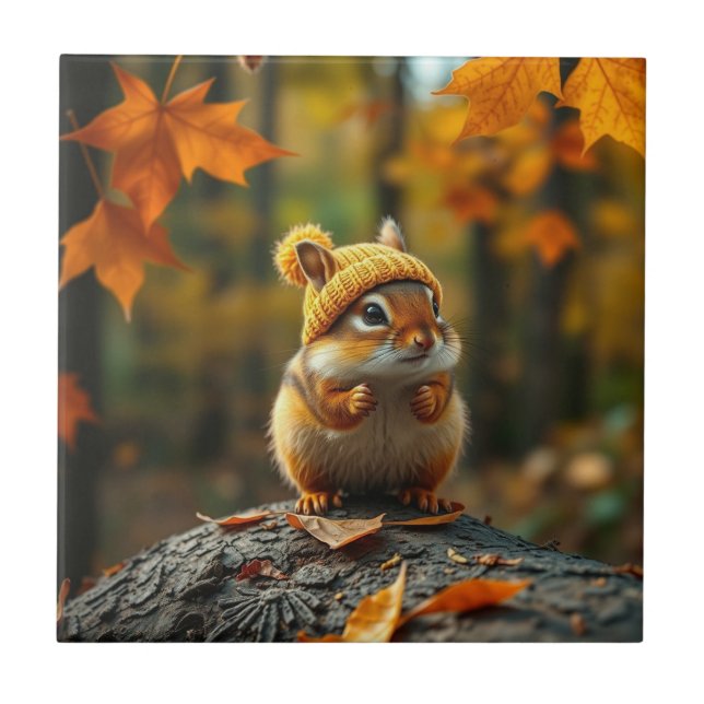 De Cerâmica Azulejo Cerâmico Chipmunk Fall (Frente)