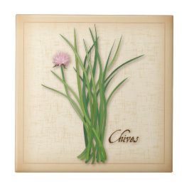 De Cerâmica Azulejo cerâmico Chives Herb