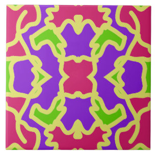 De Cerâmica Azulejo cerâmico clássico multicolorido vibrante