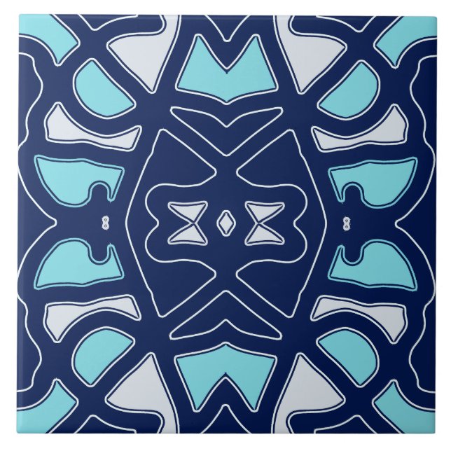 De Cerâmica Azulejo cerâmico clássico multicolorido vibrante (Frente)