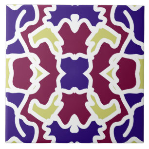 De Cerâmica Azulejo cerâmico clássico multicolorido vibrante
