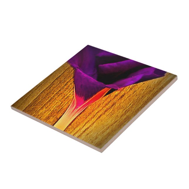 De Cerâmica Azulejo cerâmico com flor Bonito (Lateral)
