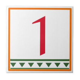 De Cerâmica Azulejo cerâmico com letras e números italianos ve