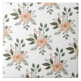 De Cerâmica Azulejo Cerâmico com Padrão Floral