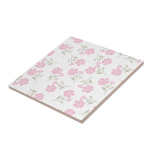 De Cerâmica Azulejo Cerâmico com Padrão Floral Rosa Elegante p
