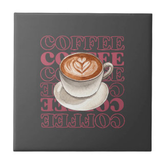 De Cerâmica azulejo cerâmico com tema café
