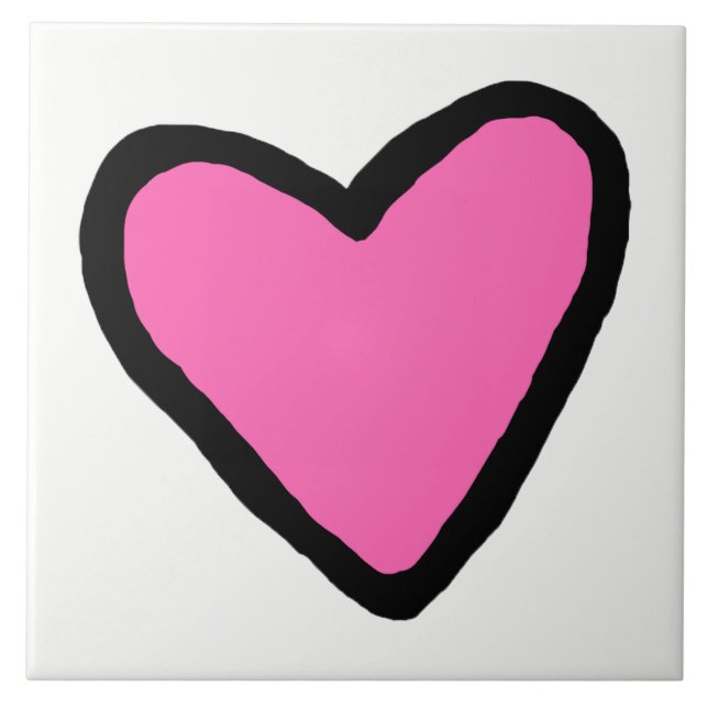 De Cerâmica Azulejo cerâmico cor-de-rosa (Frente)