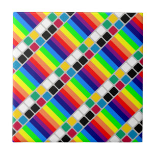 De Cerâmica Azulejo Cerâmico Cores Coloridas Listra