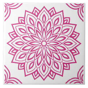 De Cerâmica Azulejo Cerâmico Crimson Bloom
