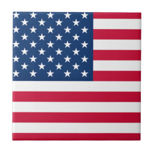 De Cerâmica Azulejo Cerâmico da Bandeira Americana Patriótico