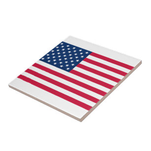 De Cerâmica Azulejo Cerâmico da Bandeira Americana Patriótico