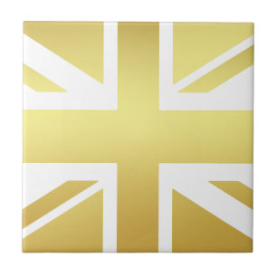 De Cerâmica Azulejo Cerâmico da Bandeira Britânica Golden Unio