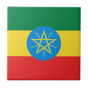 De Cerâmica Azulejo Cerâmico da Bandeira da Etiópia