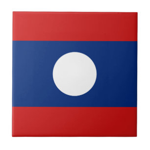 De Cerâmica Azulejo Cerâmico da Bandeira do Laos