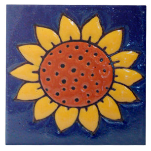 De Cerâmica Azulejo cerâmico da foto do girassol