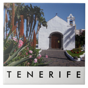 De Cerâmica azulejo cerâmico da igreja Tenerife