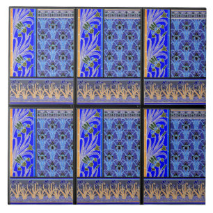 De Cerâmica azulejo cerâmico da íris preto e roxo