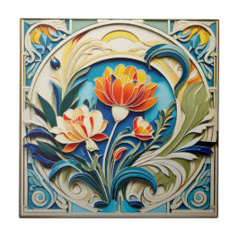 De Cerâmica Azulejo cerâmico Deco das Flores Brilhantes