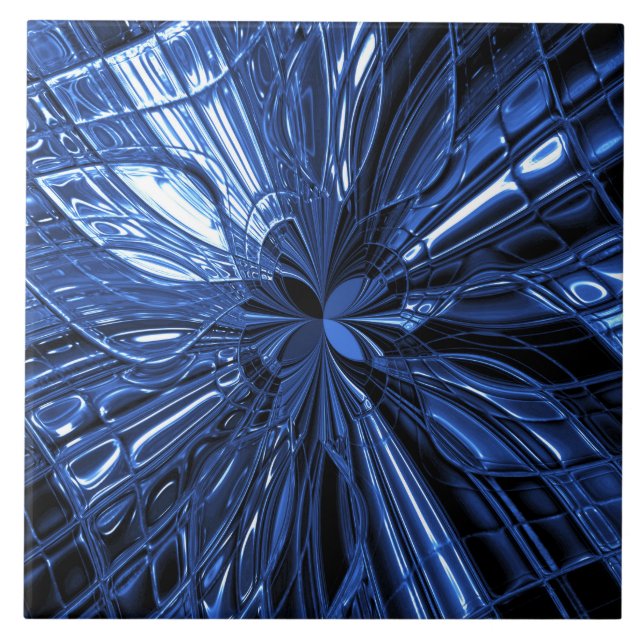 De Cerâmica Azulejo Cerâmico Decorativo Azul (Frente)