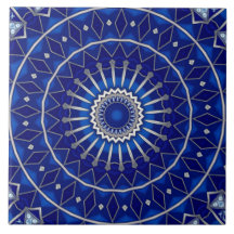 Azulejo Cerâmico Decorativo Azul
