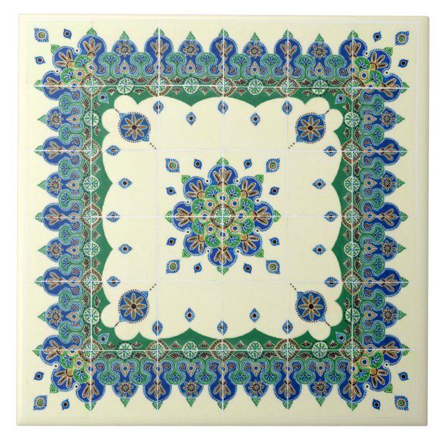 De Cerâmica Azulejo Cerâmico Decorativo Boho (Frente)