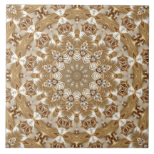 Azulejo Cerâmico Decorativo Dourado