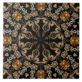 De Cerâmica Azulejo Cerâmico Decorativo Dourado