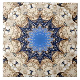 De Cerâmica Azulejo Cerâmico Decorativo Dourado Azul