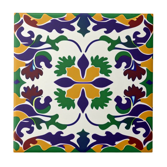 De Cerâmica Azulejo cerâmico Design Estilado Espanhol (Frente)