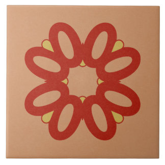 De Cerâmica Azulejo cerâmico - Design texturizado vermelho e a