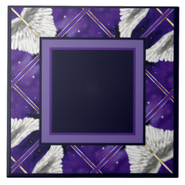 De Cerâmica Azulejo cerâmico detalhado da alma púrpura