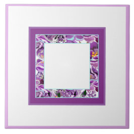 De Cerâmica Azulejo cerâmico detalhado da alma púrpura