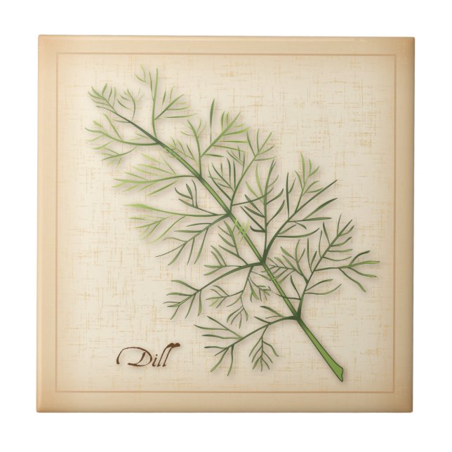 De Cerâmica Azulejo cerâmico Dill Herb (Frente)